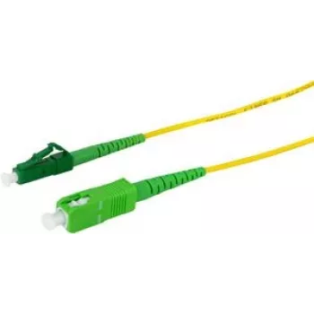 Logilink Professional - Patchkabel - SC/APC Singlemode (M) naar LC/APC Singlemode (M) - 0,5 m - 2 mm - Glasvezel - Simplex - 9/125 micrometer - G.657.A2/OS2 - Halogeenvrij - Geel