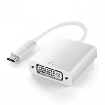 USB-C-naar-DVI-adapter extra digital DV00DV4063 met 15 cm kabel, video-uitgang voor USB-C-apparaten