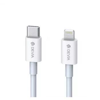 USB-C-naar-Lightning-kabel Devia Smart Series PD 18W – wit, MFi-gecertificeerd