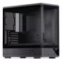 Computerbehuizing Jonsbo D200 midi-tower mATX gehard glas mini temp display Zwart