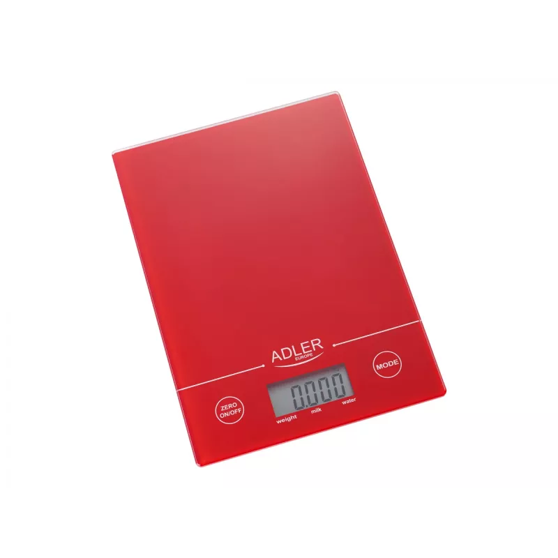 Elektronische keukenweegschaal Adler AD 3138 rood