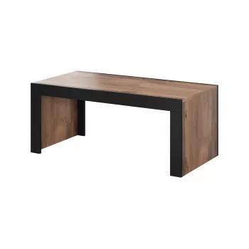 Salontafel Cama Meble MILA 120x60x50 cm Wotan-eiken blad, zwart frame