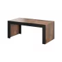 Salontafel Cama Meble MILA 120x60x50 cm Wotan-eiken blad, zwart frame