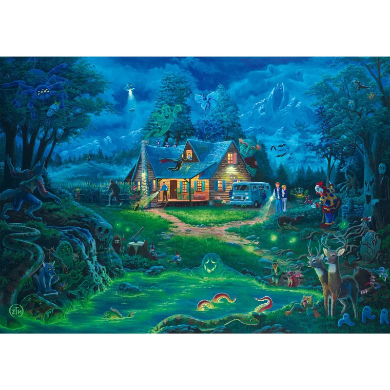 Schmidt Spiele puzzel Zac Kinkade The Haunted House 1000 stukjes, afgewerkte grootte ca. 68 x 48 cm
