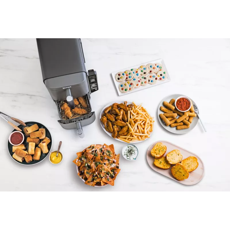 Ninja Double Stack XL heteluchtfriteuse 2 vakken met temperatuursonde SmartCook 9,5 L SL451EU