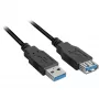 USB-kabel Sharkoon 3 m 2xUSB3.0-A