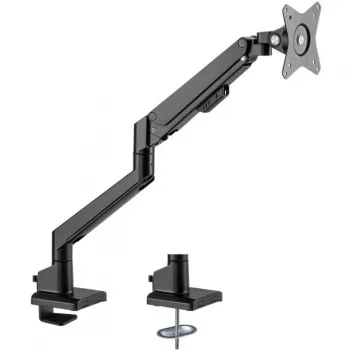 Goobay gasveermonitorarm voor één monitor, zwart (vloerstandaard, 31,89), monitorstandaard, zwart