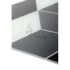 NeXtime klok 8171 Cubic, 43,5x37 cm, wand, zwart/wit/grijs