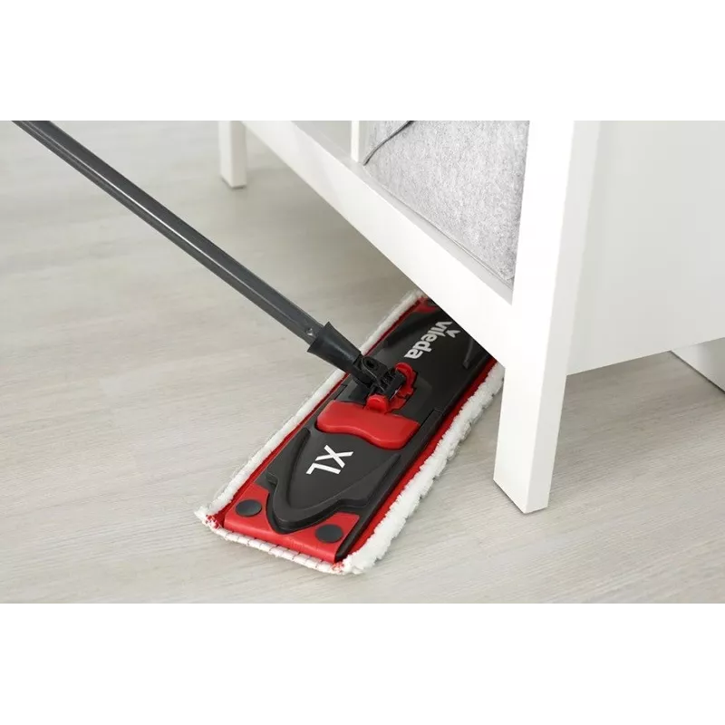 VILEDA wismop Ultramax XL Box — wasbare microvezel-360°-draaikop, opvouwbaar, voor harde vloeren