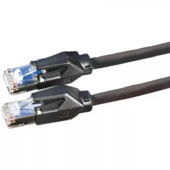 DTWYLER patchkabel Cat.6 klasse E S/FTP CU 7702 flex LSOH Hirose TM21 zwart 2m