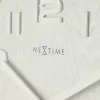 NeXtime 3096WI - wandklok - quartzklok - rond - wit - hout - hout
