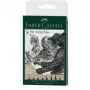 Faber-Castell Pitt Artist Pen 167158, zwart, 8 stuks