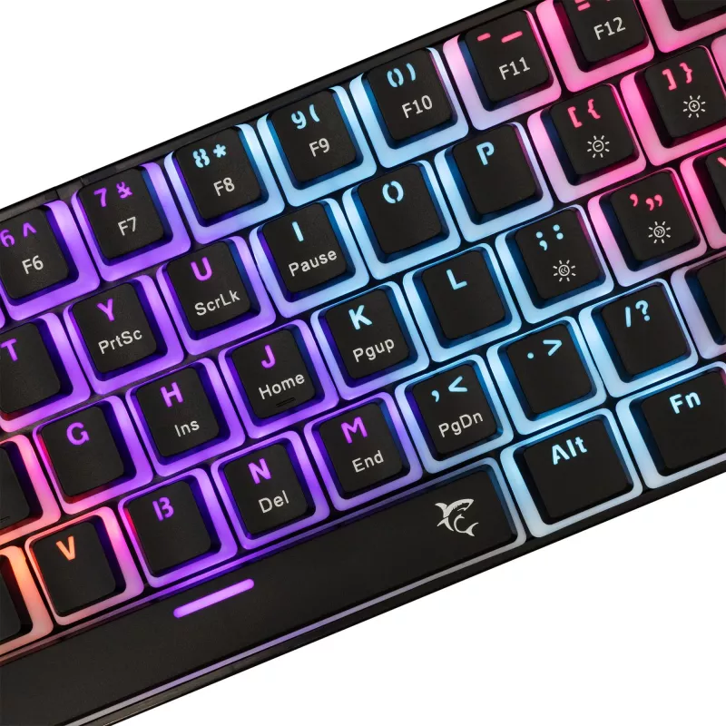 Gaming-toetsenbord White Shark GK-2202 Ashiko 2 zwart/rood US-layout