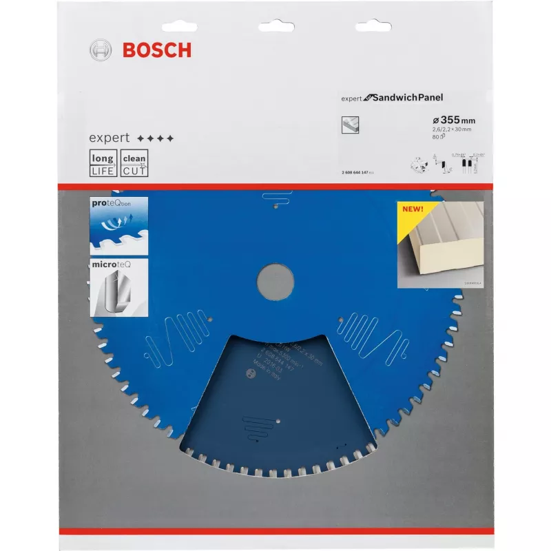 Bosch Expert for Sandwich Panel cirkelzaagblad 355 mm, 80 tanden, asgat 30 mm, 2608644147