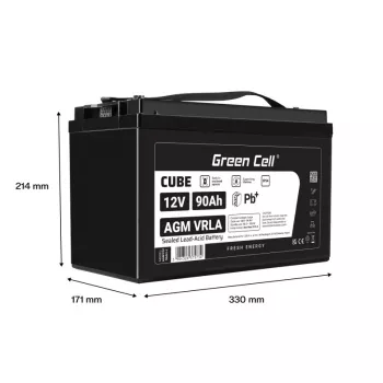 Batterij AGM VRLA 12V 90Ah IP54