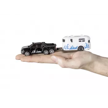 RC-auto met caravan REVELL 23566 — op afstandsbediening mini-model, batterijgevoed, speelgoedvoertuig