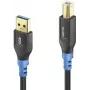 USB-kabel PureLink FI-U200-003 USB 2.0 0,3 m USB A USB B zwart blauw