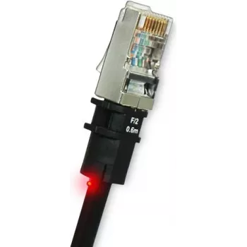 Netwerkkabel PatchSee PK-F-4 RJ-45 Cat5e 1,2 m zwart