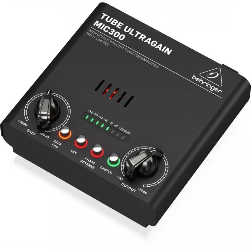 Audio-voorversterker Behringer MIC300 zwart