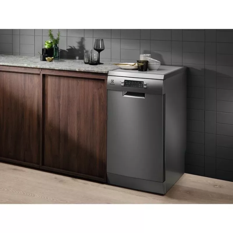Electrolux ESA63210SX vrijstaande vaatwasser 45 cm, 10 couverts, AirDry, 46 dB, energieklasse E, roestvrij staal