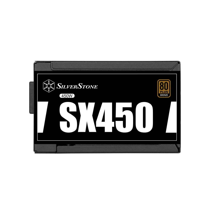 SilverStone SST-SX450-B - voeding (intern) - ATX12V 2.4/ SFX12V - 80 PLUS Bronze - AC 90-265 V - 450 Watt - actieve PFC - zwart