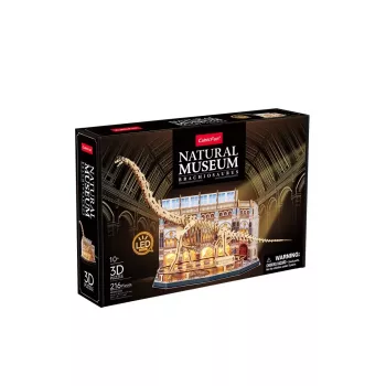 3D LED-puzzel Dante CubicFun NatMus Brachiosaurus 05447 – educatief montagemodel met LED-licht