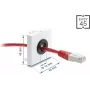 Kabeldoorvoer DELOCK Easy 14 mm diameter model 91071 voor kabelgeleiding en tafeldoorvoer