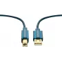 ClickTronic 1,8 m USB 2.0 A/B m/m 1,8 m USB A USB B blauwe USB-kabel (70096)