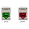 DeLOCK Keystone-module RJ45-bus naar LSA Cat.6A met LED zilver-wit