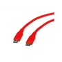 ROLINE USB 2.0-kabel C-C ST/ST siliconen 60W 1m rood - kabel - digitaal/data (11.02.9121)