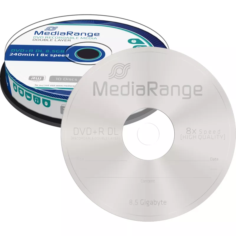 DVD+R DL MediaRange MR466 8,5 GB 10 stuks