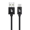 USB - USB C 3 m kabelband zwart