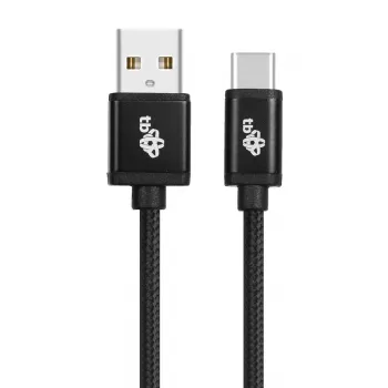 USB - USB C 3 m kabelband zwart