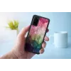 Hoes iKins voor Samsung Galaxy S20 – waterbloemenpatroon, zwart