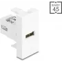 USB 2.0 Type-A naar Type-A kabeladapter, DELOCK 90908, afgeschermd, USB 2.0