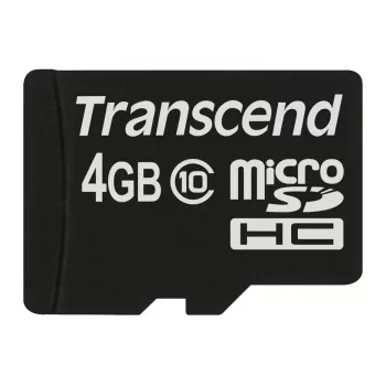 Flashgeheugen Transcend 4GB MicroSDHC Class 10 TS4GUSDC10