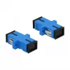 Glasvezeladapter SC-bus naar SC-bus, DELOCK 85990, blauw, 4-pack