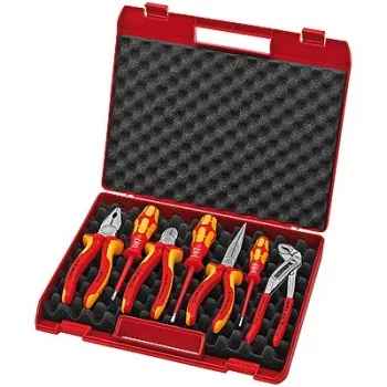 Knipex tangen-/gereedschapsset 7-delig meercomponentenhulzen/gecoat etui VDE