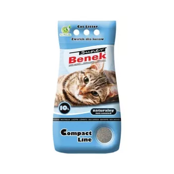 Certech Super Benek Compact Natural - kattenbakvulling klonterend 10 l