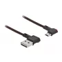 USB-kabel DeLOCK EASY-USB 2.0 Type-A naar Micro-B stekker 2 m zwart