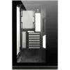 C-703 Vision ATX gaming-behuizing, gehard glas, zwart