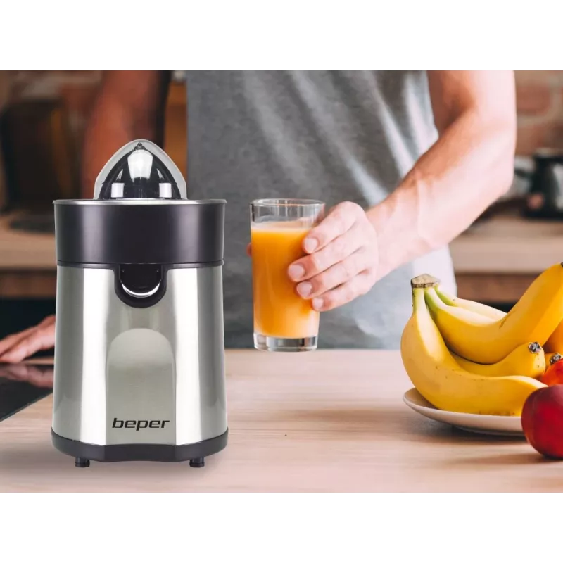 Beper P102EST001 elektrische citruspers 85 W roestvrijstaal