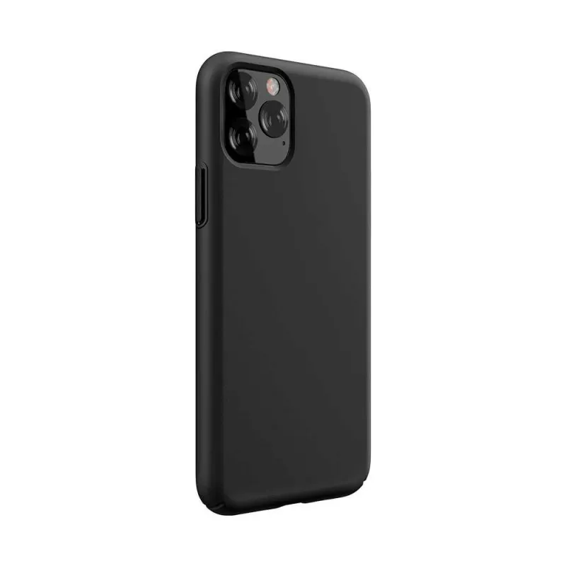Siliconenhoes Devia Nature Series voor iPhone 12 Pro Max – zwart, soft-touch beschermhoes