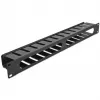 Kabelmanagementpaneel DeLOCK 19 inch 66550 zwart 1HE