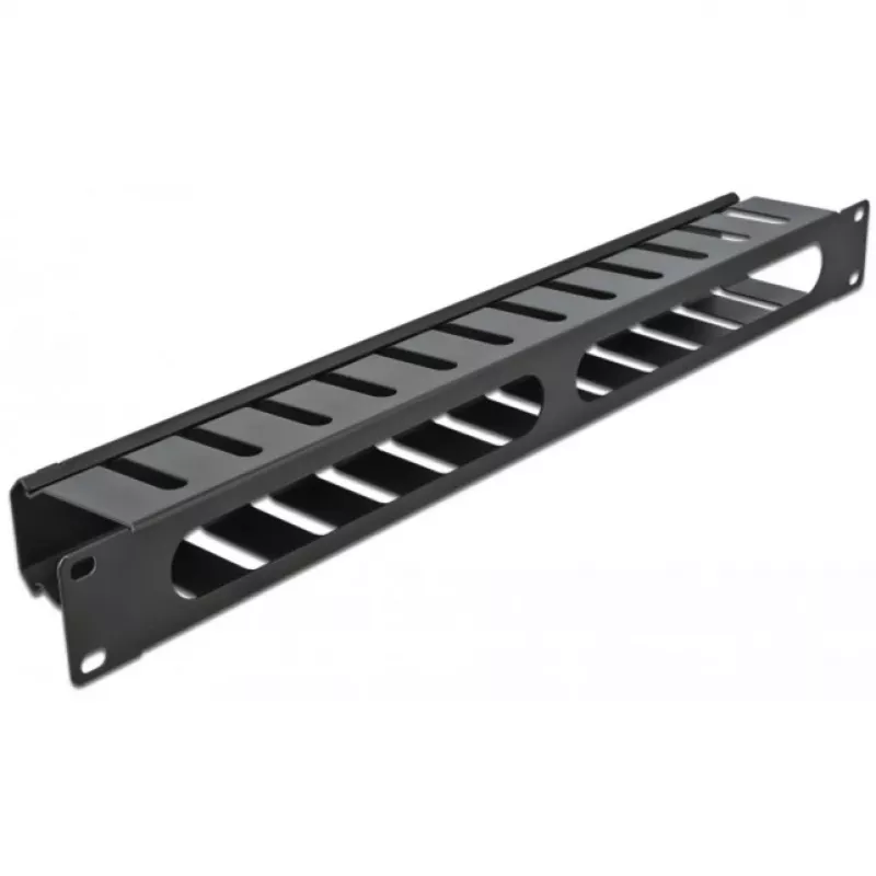 Kabelmanagementpaneel DeLOCK 19 inch 66550 zwart 1HE