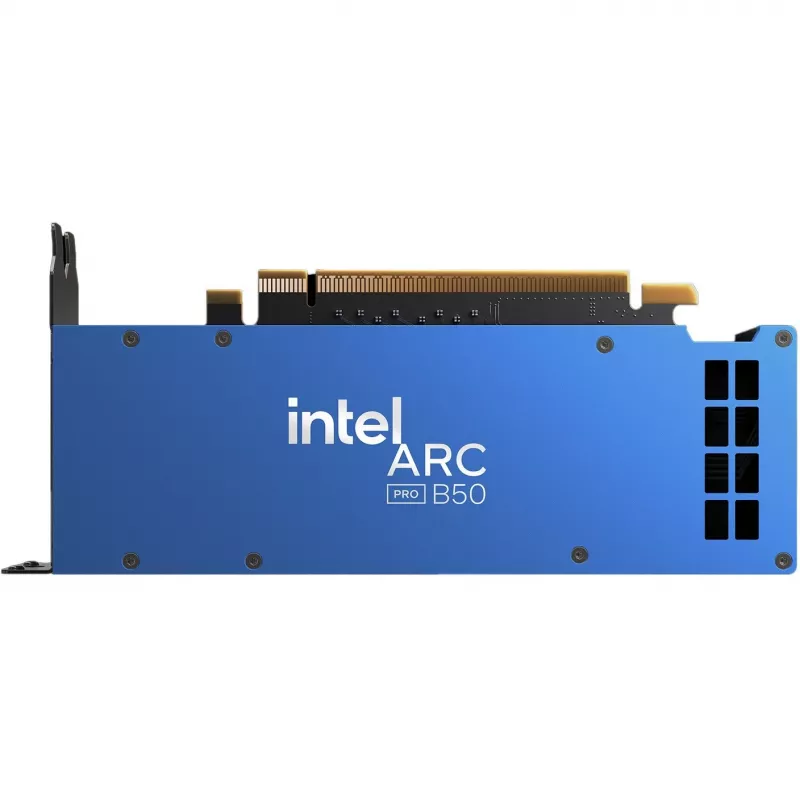 Grafische kaart INTEL Arc Pro B50 — 16 GB GDDR6, 128-bit, PCIe 5.0, actieve koeling
