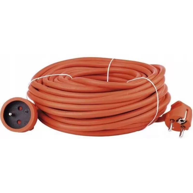 VERTEX PZO20M oprolbare verlengsnoer 20 m 3x2,5 mm oranje