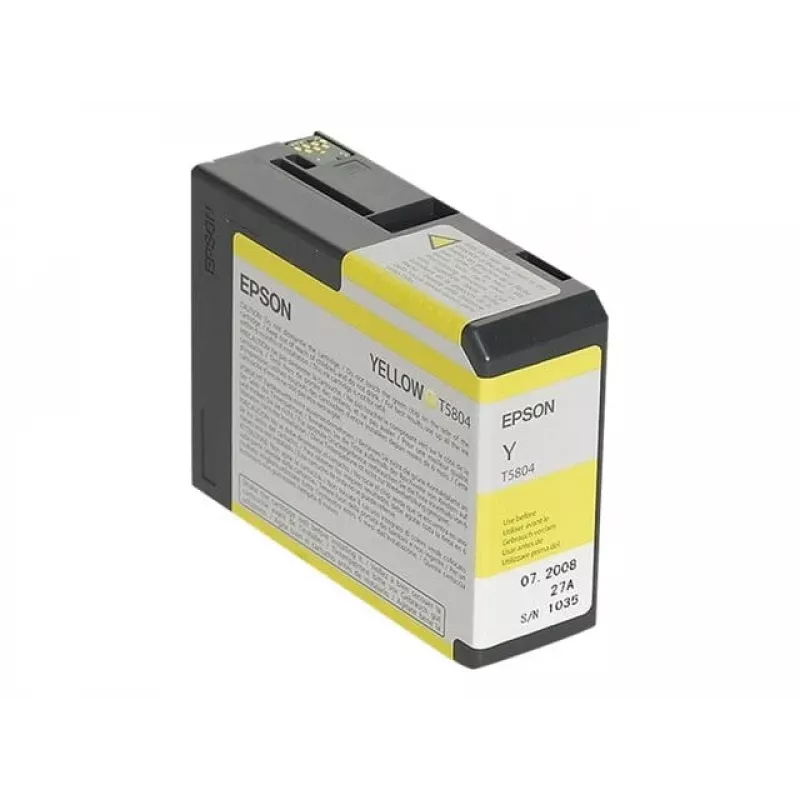 Epson singlepack geel T580400, geel, pigmentinkt, 80 ml, 1 st.