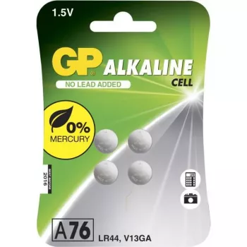 GP alkaline knoopcel 76A/LR44/V13GA 1,5V 4-pack blister