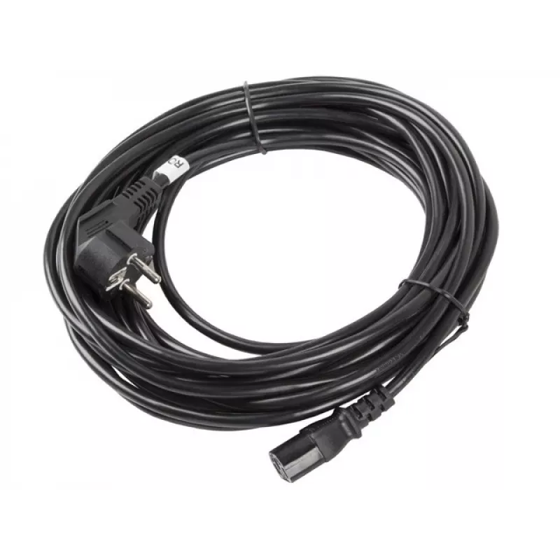 Lanberg CA-C13C-11CC-0100-BK stroomkabel zwart 10 m C13-koppeling CEE7/7
